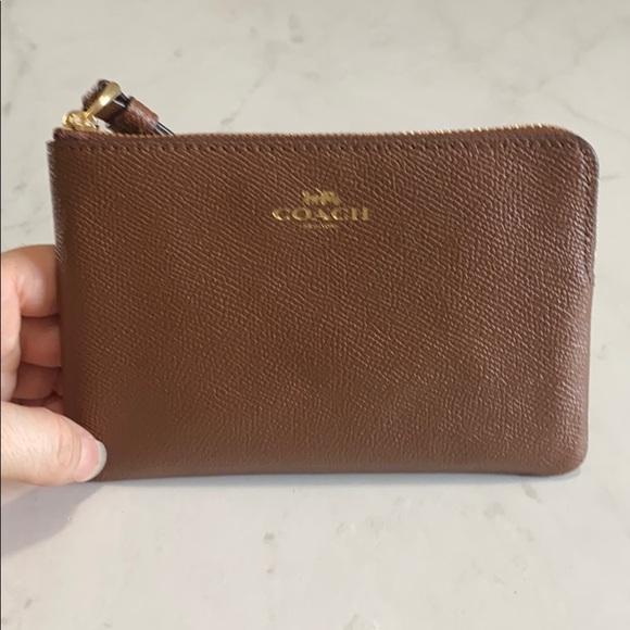 Dark tan/Brown Coach Wrist fits iphone or Android